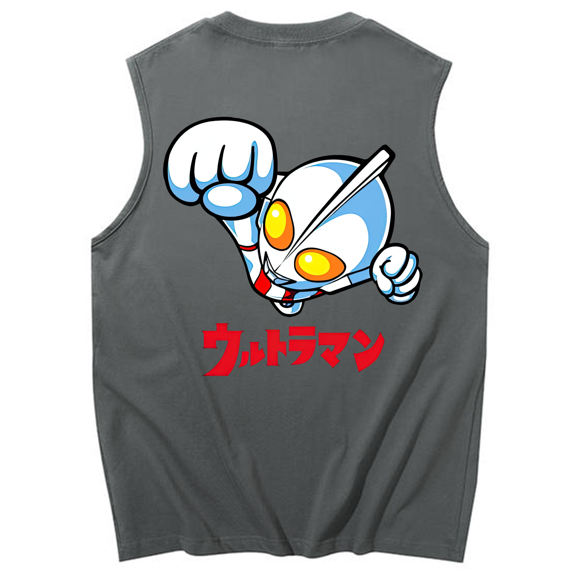 （画像用） ウルトラマン Ultraman コットン100％タンクトップ（背面プリント）